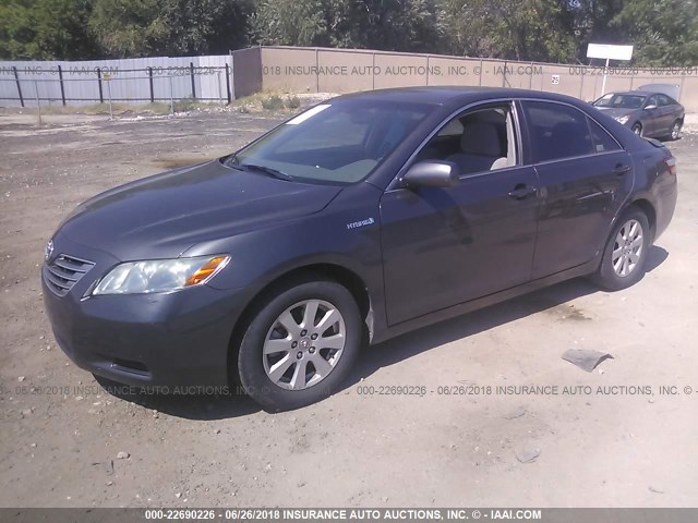 4T1BB46K79U090574 - 2009 TOYOTA CAMRY HYBRID GRAY photo 2