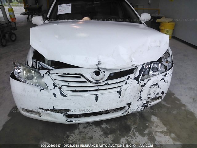 4T1BE46K88U776953 - 2008 TOYOTA CAMRY CE/LE/XLE/SE WHITE photo 6