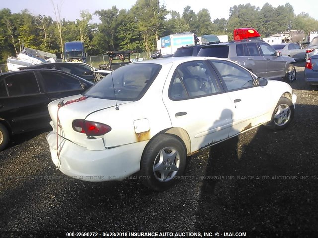 1G1JC524417418894 - 2001 CHEVROLET CAVALIER CNG WHITE photo 4