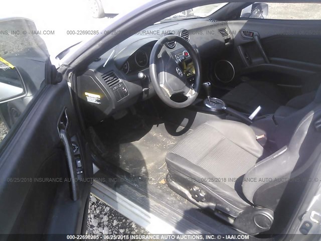 KMHHM66D88U292601 - 2008 HYUNDAI TIBURON GS SILVER photo 5