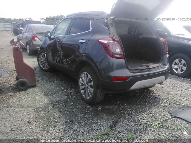 KL4CJASB2HB075274 - 2017 BUICK ENCORE PREFERRED GRAY photo 3