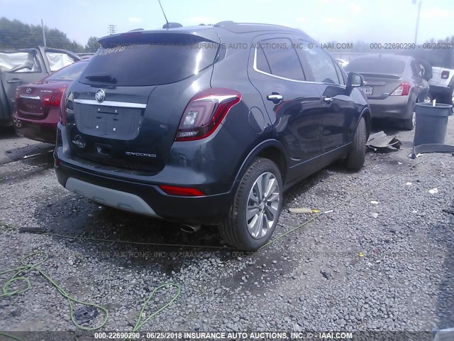 KL4CJASB2HB075274 - 2017 BUICK ENCORE PREFERRED GRAY photo 4