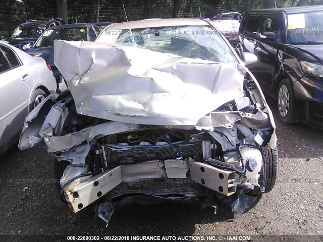 1G1ZT54805F134161 - 2005 CHEVROLET MALIBU LS ოქროსფერი ფოტო 6