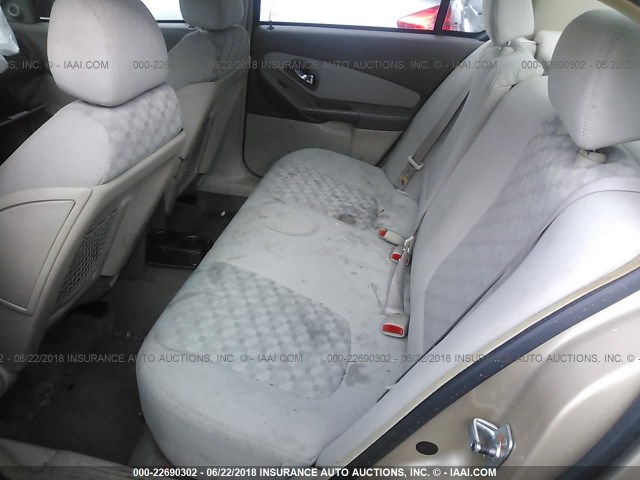 1G1ZT54805F134161 - 2005 CHEVROLET MALIBU LS ოქროსფერი ფოტო 8