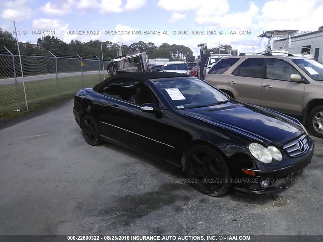 WDBTK56F58T095342 - 2008 MERCEDES-BENZ CLK 350 BLACK photo 1