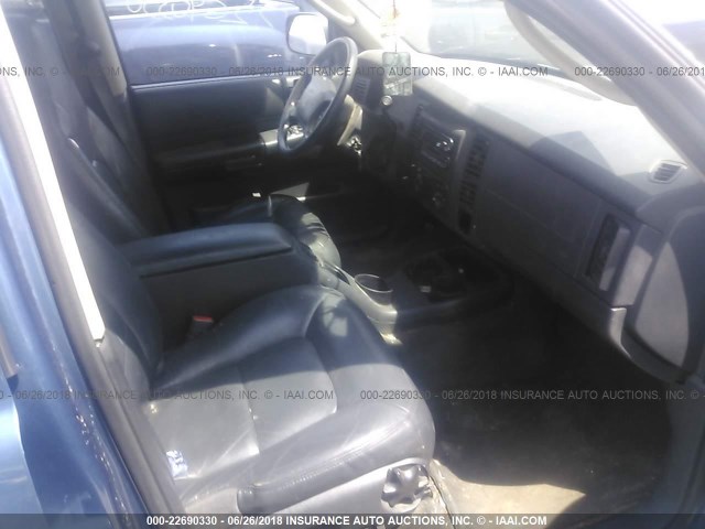 1D4HS38N53F522237 - 2003 DODGE DURANGO SPORT BLUE photo 5