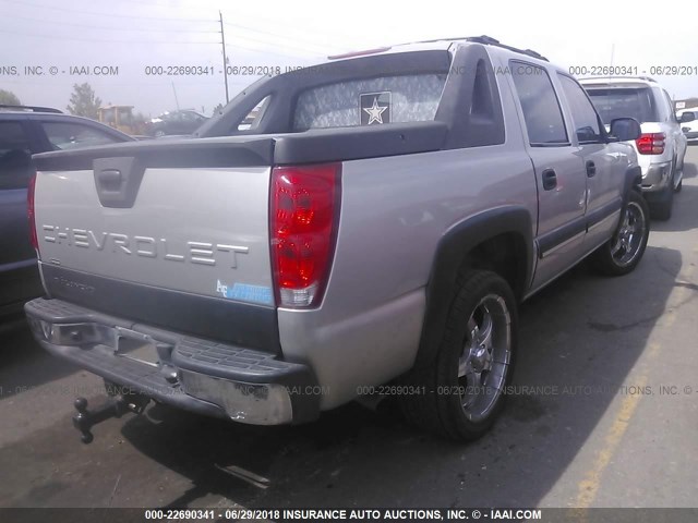 3GNEC12T14G168376 - 2004 CHEVROLET AVALANCHE C1500 TAN photo 4