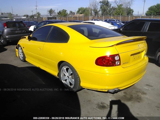 6G2VX12G14L210524 - 2004 PONTIAC GTO YELLOW photo 3