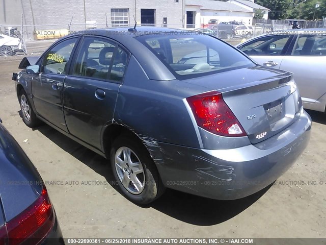 1G8AJ55FX7Z163962 - 2007 SATURN ION LEVEL 2 GRAY photo 3