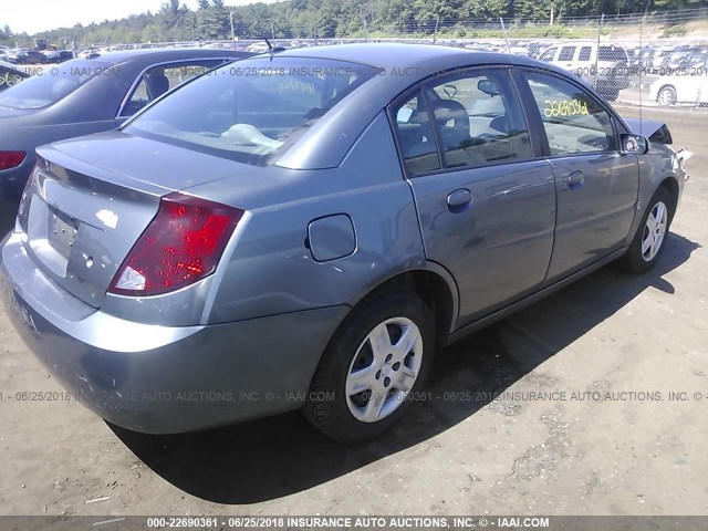 1G8AJ55FX7Z163962 - 2007 SATURN ION LEVEL 2 GRAY photo 4