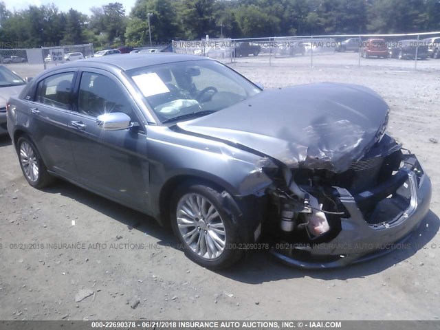 1C3CCBCG2CN124128 - 2012 CHRYSLER 200 LIMITED GRAY photo 1