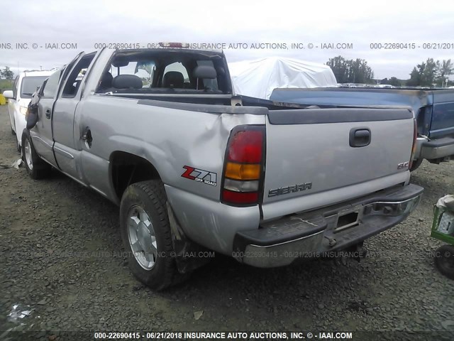 2GTEK19T241171474 - 2004 GMC NEW SIERRA K1500 GRAY photo 3