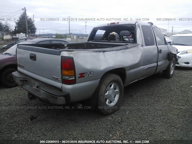 2GTEK19T241171474 - 2004 GMC NEW SIERRA K1500 GRAY photo 4