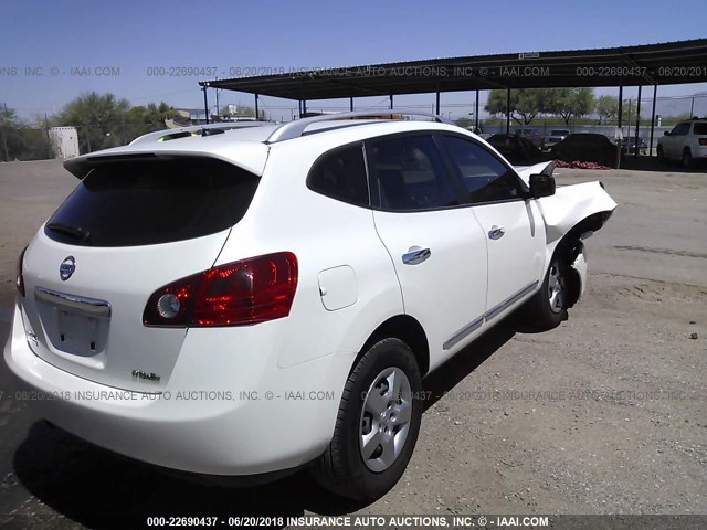 JN8AS5MT3FW660401 - 2015 NISSAN ROGUE SELECT S WHITE photo 4