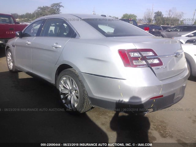 1FAHP2F82HG117658 - 2017 FORD TAURUS LIMITED SILVER photo 3