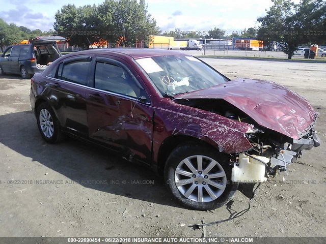 1C3BC1FG9BN525482 - 2011 CHRYSLER 200 TOURING RED photo 1