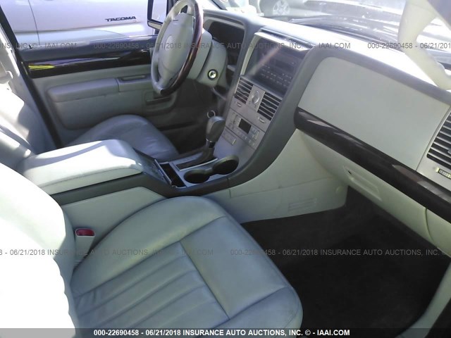 5LMEU68H14ZJ07947 - 2004 LINCOLN AVIATOR 蓝色 照片 5