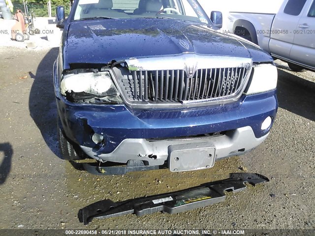 5LMEU68H14ZJ07947 - 2004 LINCOLN AVIATOR 蓝色 照片 6