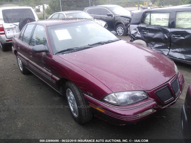 1G2NE54NXPC729226 - 1993 PONTIAC GRAND AM SE MAROON photo 1