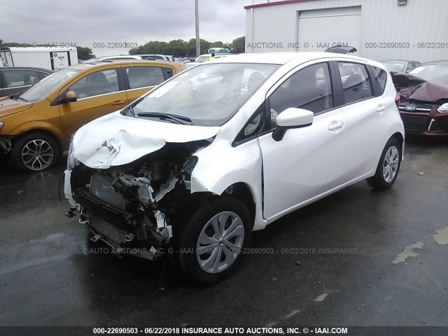 3N1CE2CP3HL381671 - 2017 NISSAN VERSA NOTE S/S PLUS/SV/SL/SR WHITE photo 2