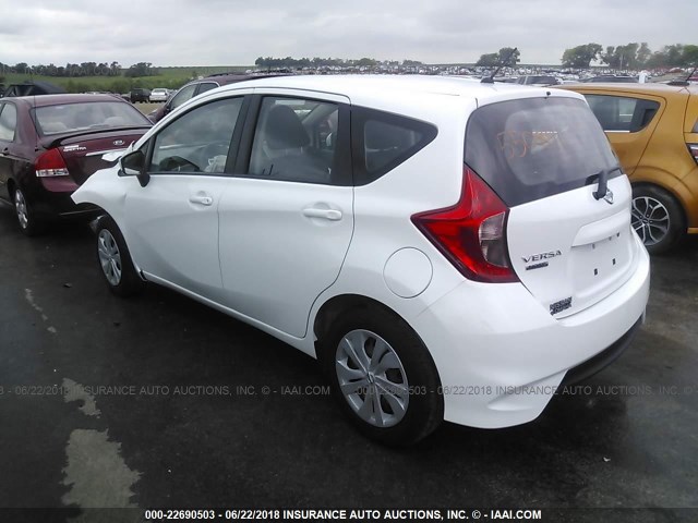 3N1CE2CP3HL381671 - 2017 NISSAN VERSA NOTE S/S PLUS/SV/SL/SR WHITE photo 3
