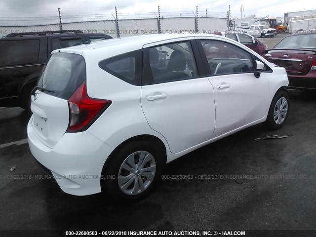 3N1CE2CP3HL381671 - 2017 NISSAN VERSA NOTE S/S PLUS/SV/SL/SR WHITE photo 4