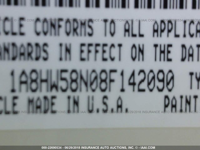 1A8HW58N08F142090 - 2008 CHRYSLER ASPEN LIMITED CREAM photo 9