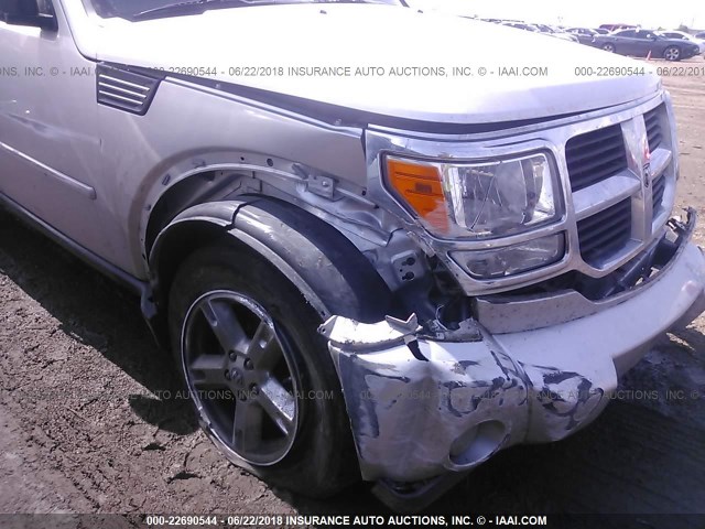 1D8GT28KX9W552107 - 2009 DODGE NITRO SE SILVER photo 6