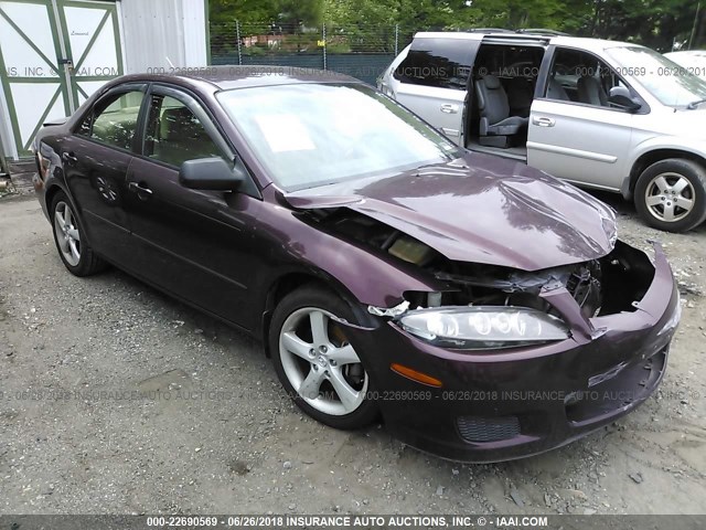 1YVHP80D065M37177 - 2006 MAZDA 6 S PURPLE photo 1