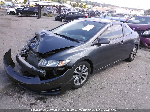 2HGFG12969H509544 - 2009 HONDA CIVIC EXL 灰色 照片 2
