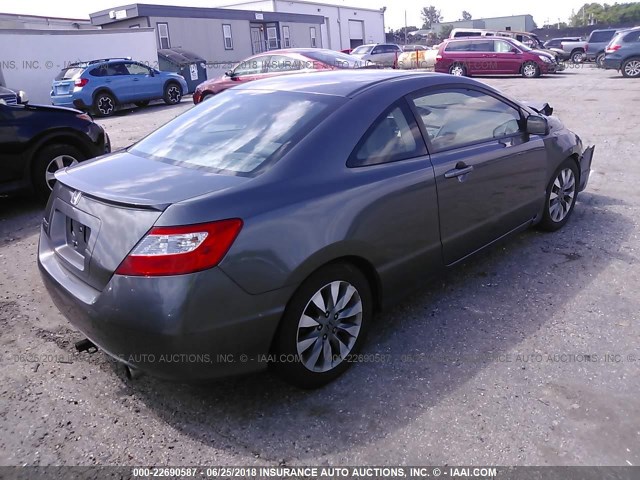 2HGFG12969H509544 - 2009 HONDA CIVIC EXL 灰色 照片 4