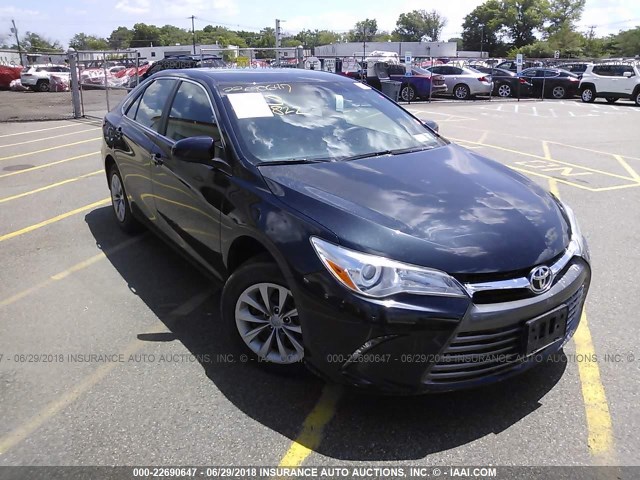 4T1BF1FK0FU112252 - 2015 TOYOTA CAMRY LE/XLE/SE/XSE Dark Blue photo 1