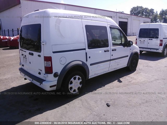 NM0LS6BN1AT042029 - 2010 FORD TRANSIT CONNECT XLT WHITE photo 4