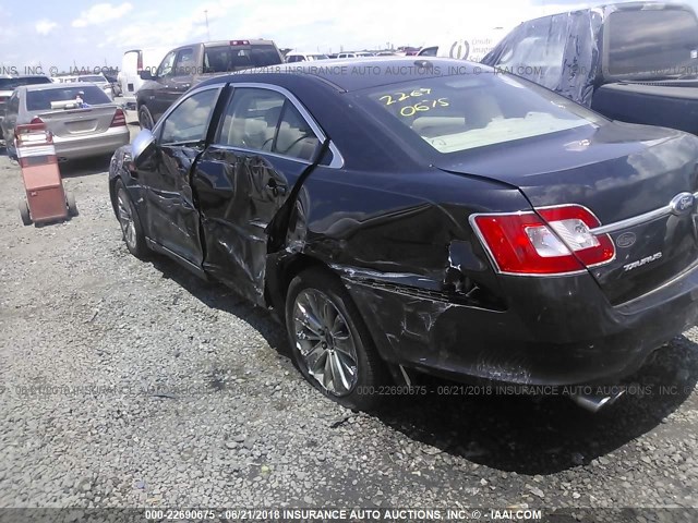 1FAHP2FW5AG132451 - 2010 FORD TAURUS LIMITED BLACK photo 3