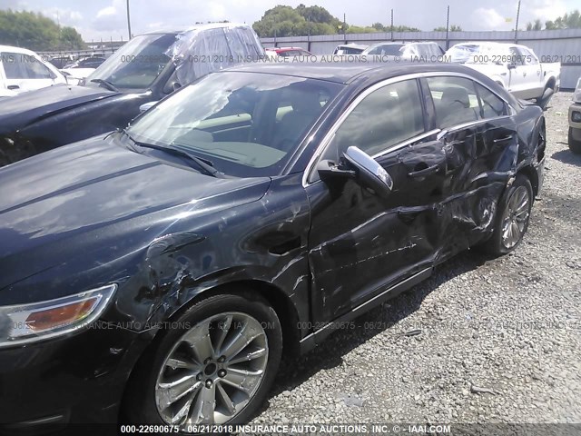 1FAHP2FW5AG132451 - 2010 FORD TAURUS LIMITED BLACK photo 6