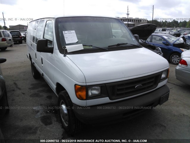 1FTNS24LX5HA34214 - 2005 FORD ECONOLINE E250 VAN WHITE photo 1