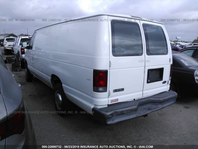 1FTNS24LX5HA34214 - 2005 FORD ECONOLINE E250 VAN WHITE photo 3