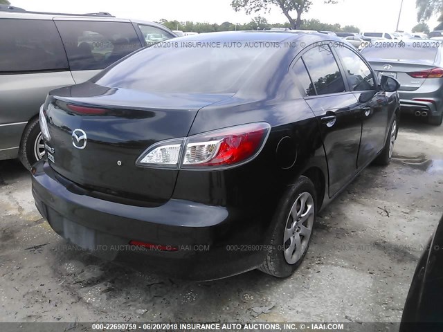 JM1BL1TF2D1730630 - 2013 MAZDA 3 I BLACK photo 4