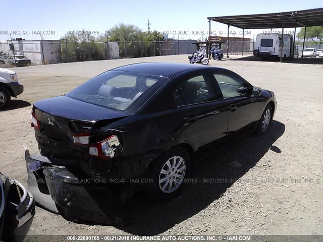 4A32B2FF3CE018104 - 2012 MITSUBISHI GALANT FE BLACK photo 4