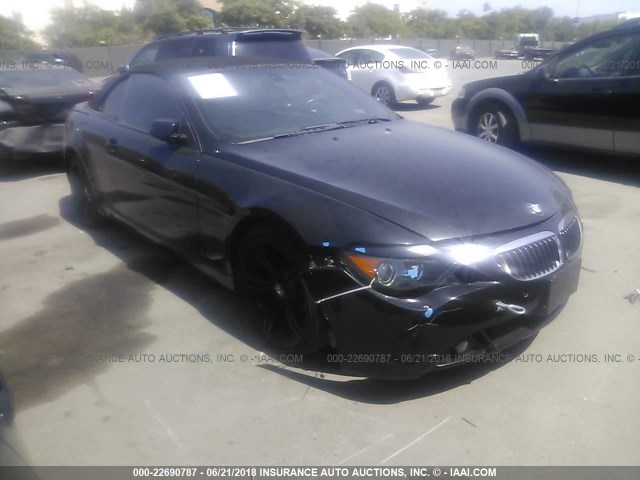 WBAEK13416CN76155 - 2006 BMW 650 I BLACK photo 1