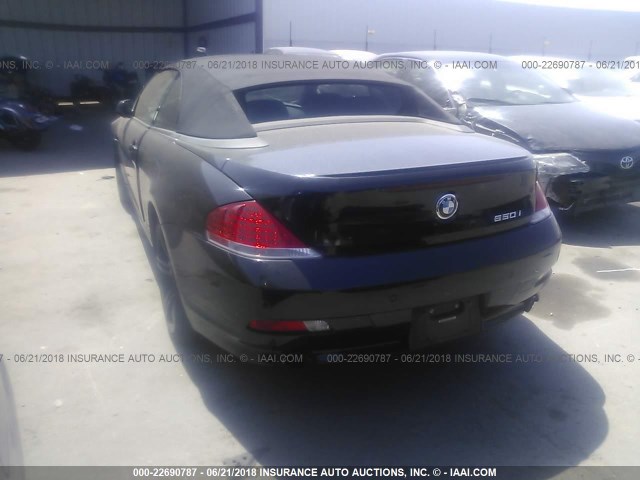 WBAEK13416CN76155 - 2006 BMW 650 I BLACK photo 3