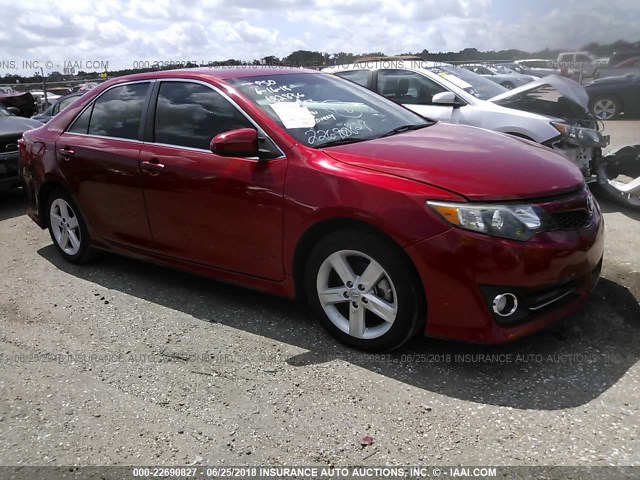 4T1BF1FK8DU726253 - 2013 TOYOTA CAMRY L/SE/LE/XLE 红色 照片 1