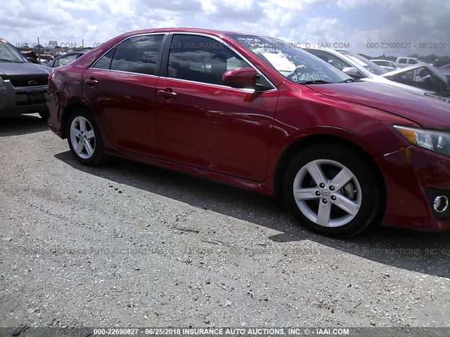 4T1BF1FK8DU726253 - 2013 TOYOTA CAMRY L/SE/LE/XLE 红色 照片 6