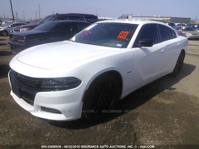 2C3CDXCT9GH228007 - 2016 DODGE CHARGER R/T WHITE photo 2