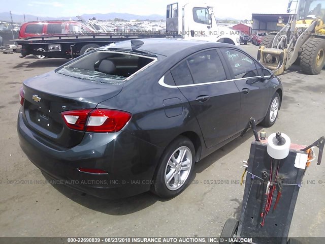 1G1BE5SM5J7130753 - 2018 CHEVROLET CRUZE LT GRAY photo 4