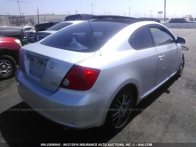 JTKDE177170194732 - 2007 TOYOTA SCION TC 银色 照片 4