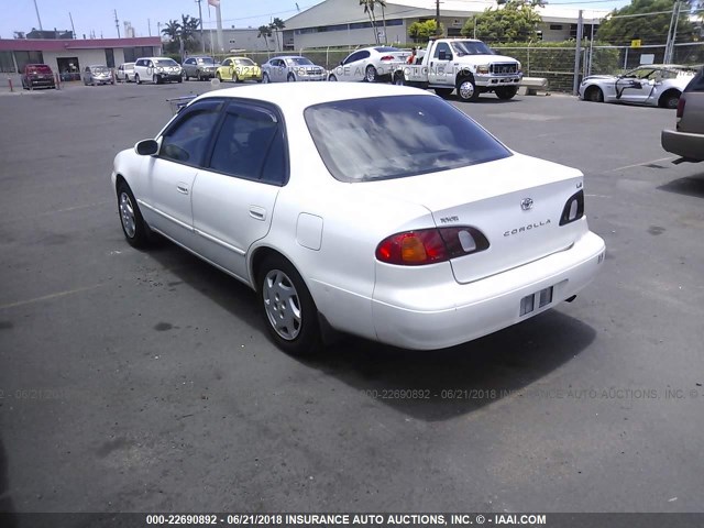 1NXBR12E0YZ356011 - 2000 TOYOTA COROLLA VE/CE/LE WHITE photo 3