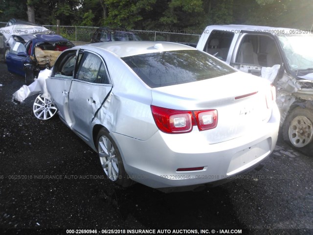 1G11H5SA0DF328756 - 2013 CHEVROLET MALIBU LTZ 银色 照片 3