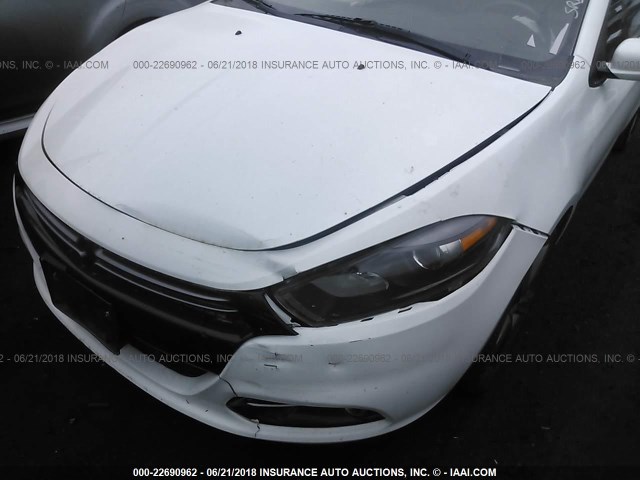 1C3CDFEB7FD252980 - 2015 DODGE DART GT WHITE photo 6