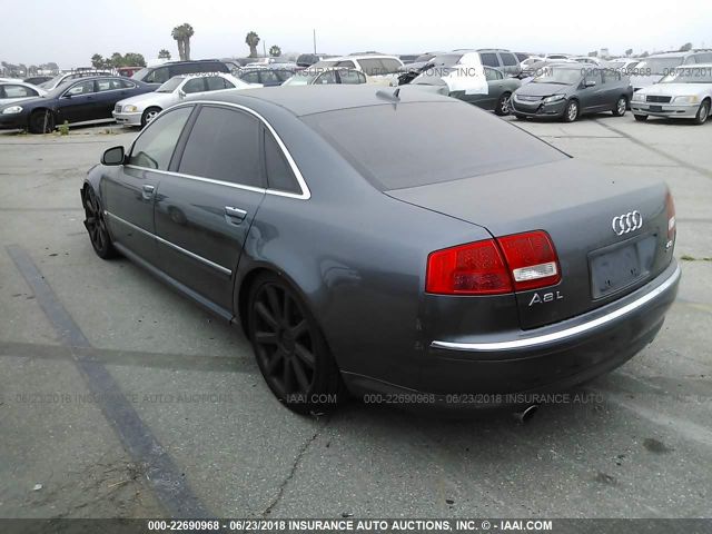 WAUML44E46N021724 - 2006 AUDI A8 L QUATTRO GRAY photo 3